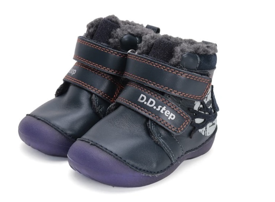 Chlapecká zimní kožená obuv D.D.step W015-42249B