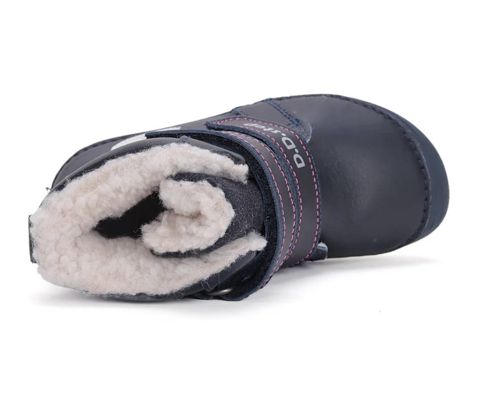 Dívčí zimní barefoot obuv D.D.step W063-42152