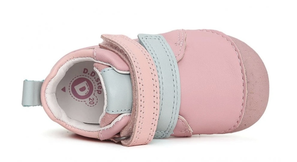 Růžové kožené boty D.D.step S015-41509E