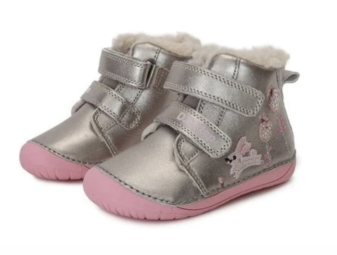 Dívčí zimní barefoot boty D.D.step W070-337C