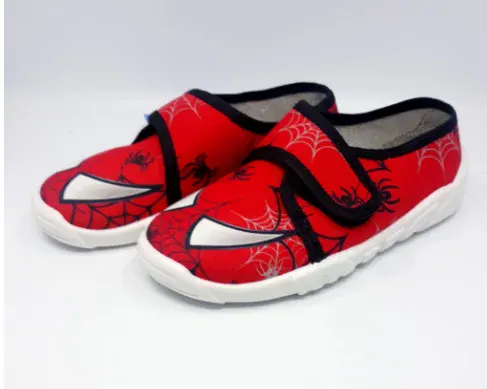 Přezůvky - bačkory ZETPOL Spiderman s koženou stélkou