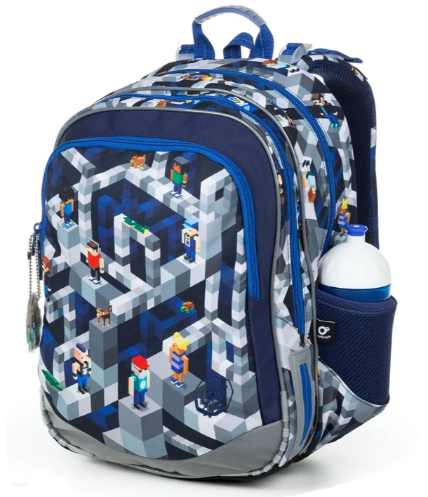 SET školní batoh s penálem TOPGAL ELLY 19014 minecraft