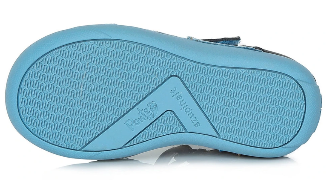 Chlapecká kožená barefoot obuv - sandálky Ponte 517 