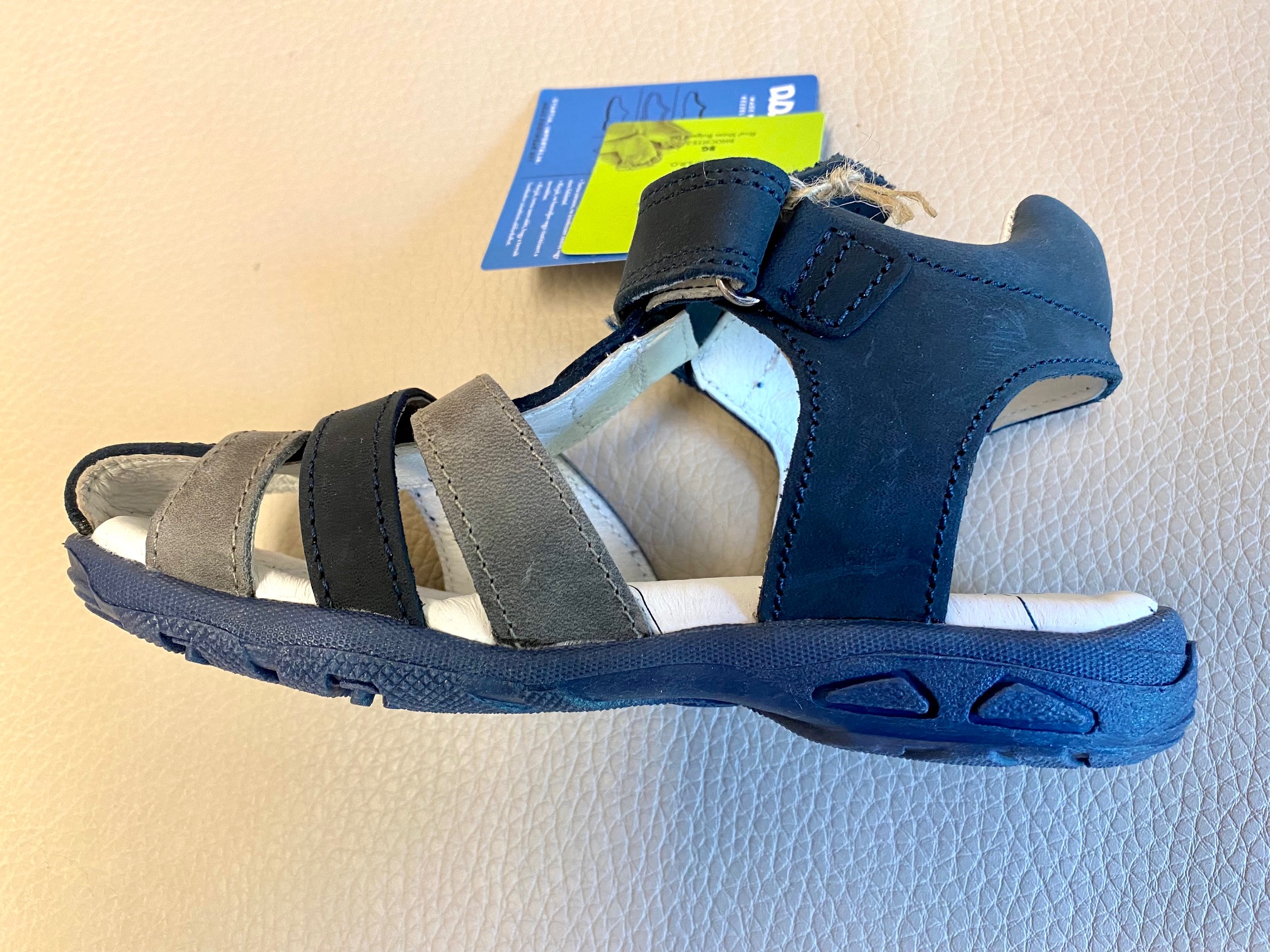 Modré kožené sandály D.D.step JAC290-856A