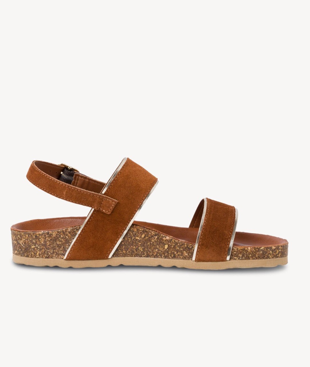 Kožené hnědé sandály MARCO TOZZI 28428