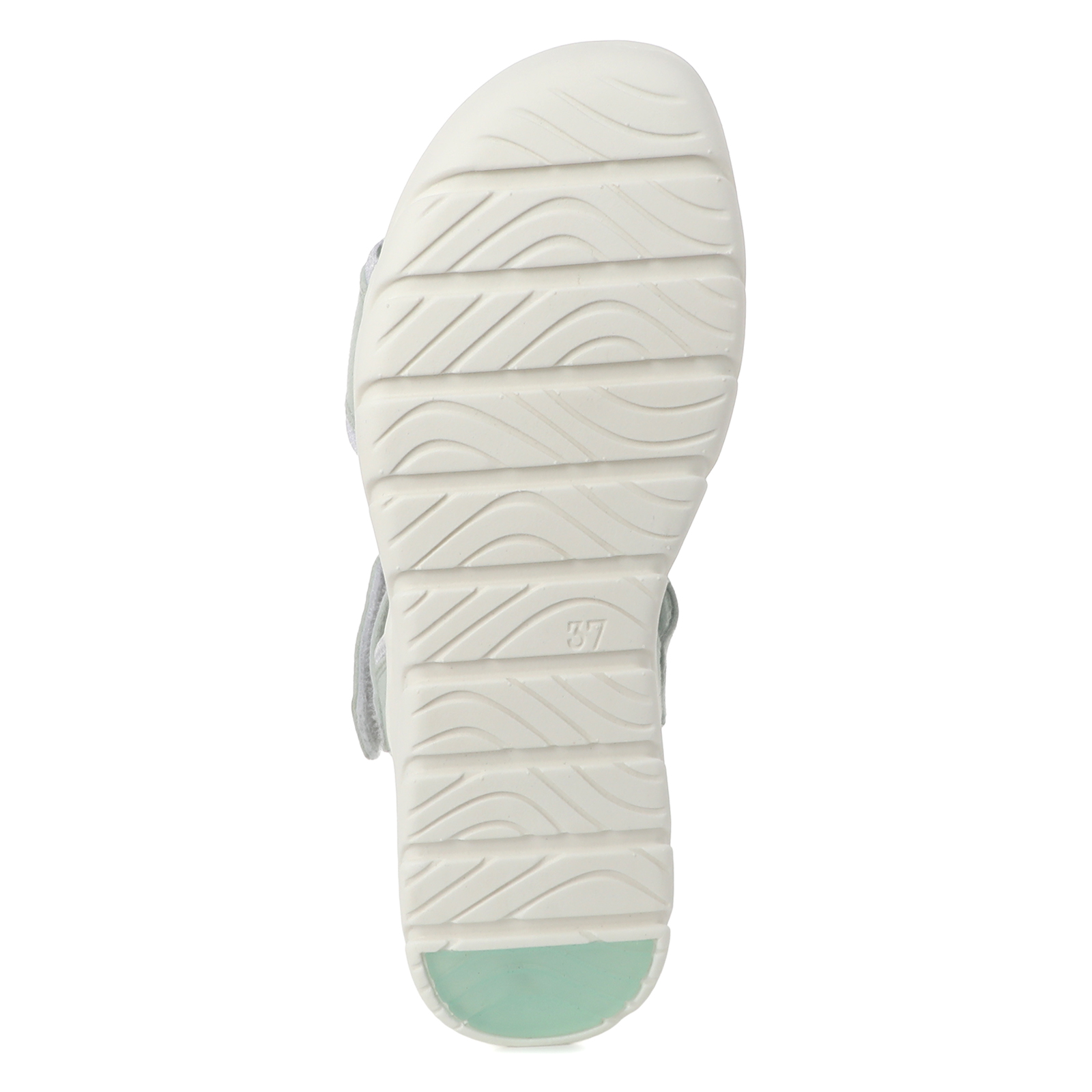 Pohodlné světle zelené sandály na platformě MARCO TOZZI 28547