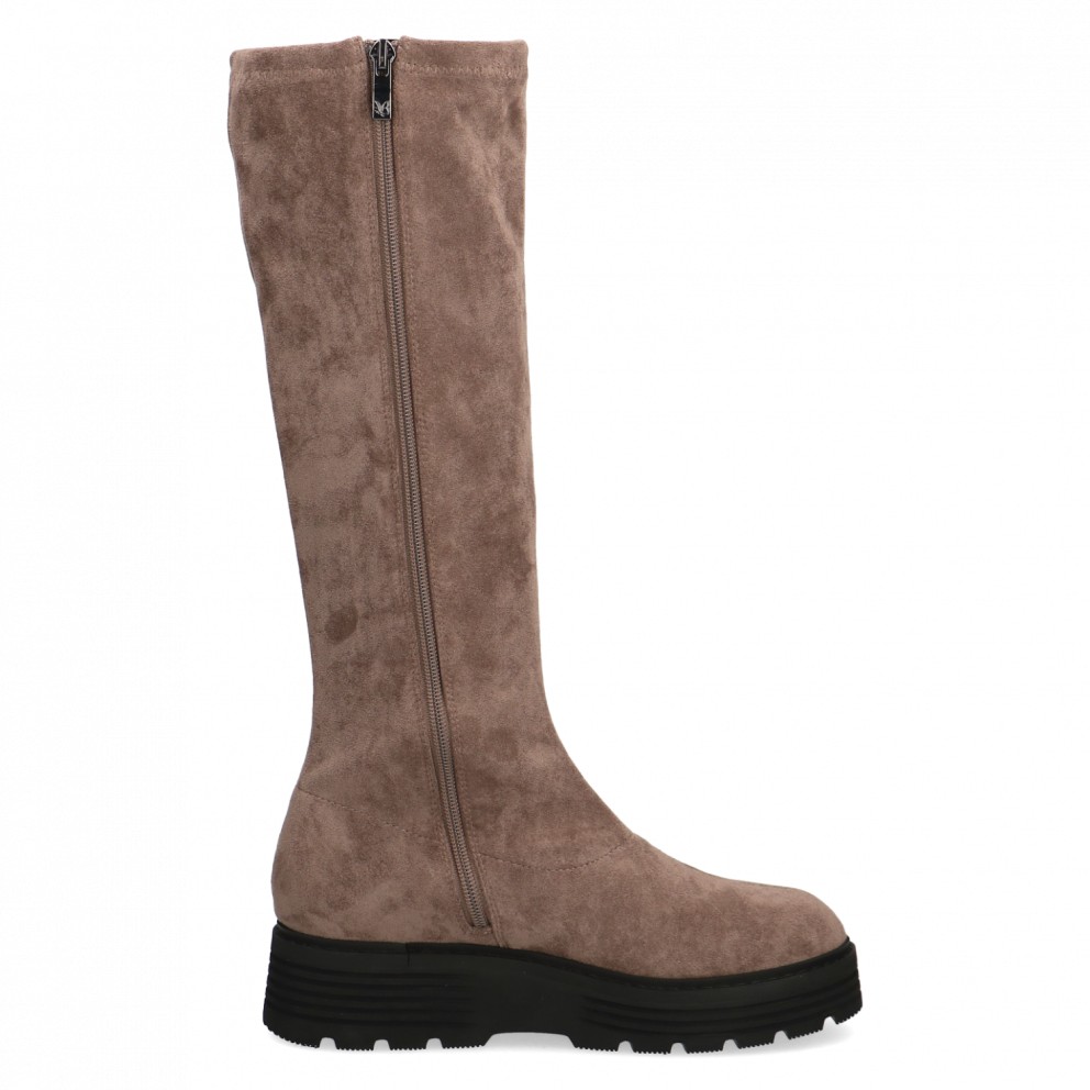 Skvělé hnědé Stretch kozačky CAPRICE 25602