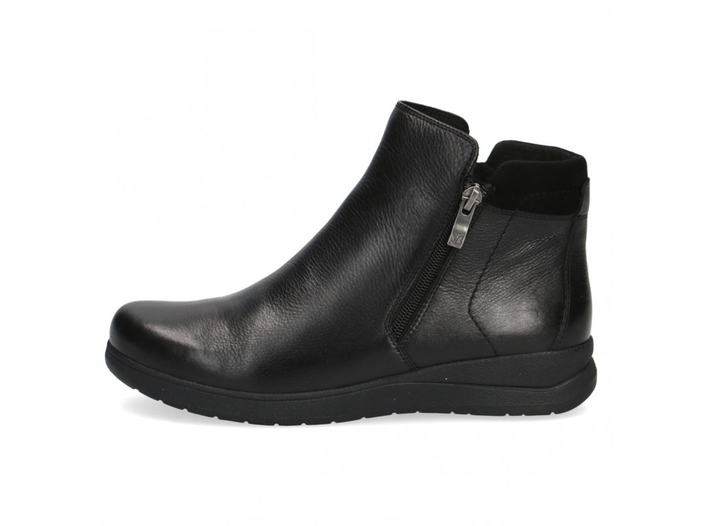 Kožená zimní obuv s kožíškem CAPRICE 26351 šíře H