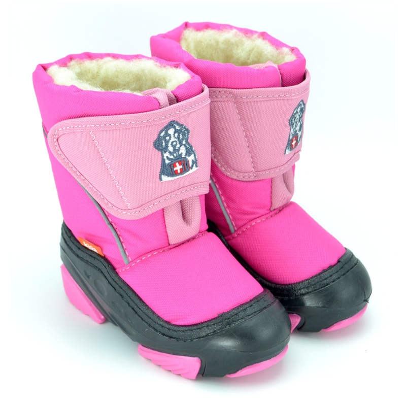 Dětské sněhule  DEMAR Doggy růžové