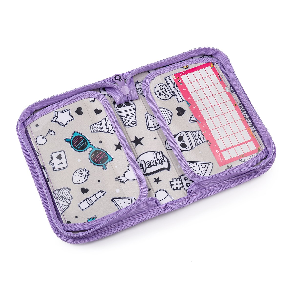 Školní penál - pouzdro TOPGAL PENN 23008 květy