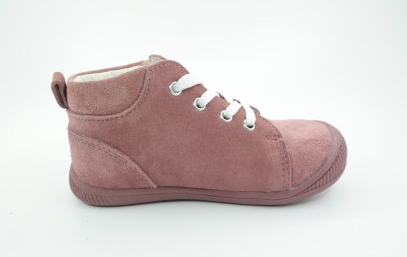 Růžové kožené boty - capáčky PROTETIKA BABY PINK