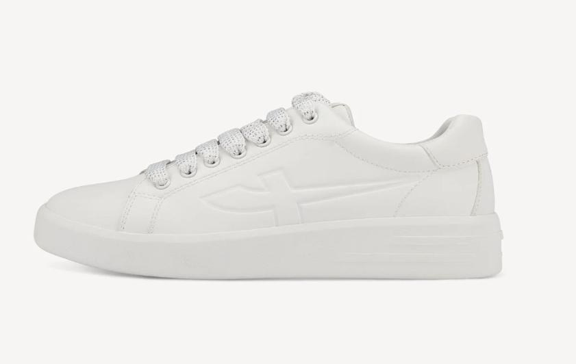 Bílé dámské kožené tenisky  - sneakersy Tamaris 23850