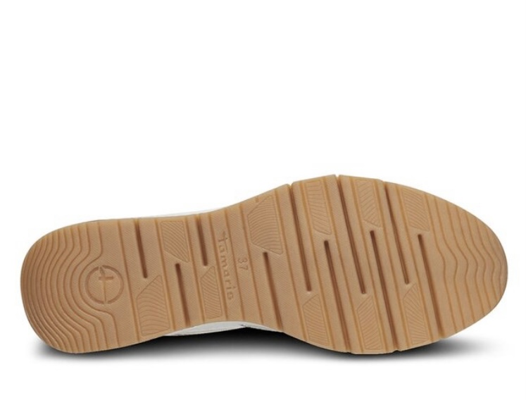 Bílé kožené tenisky na klínku TAMARIS 23702