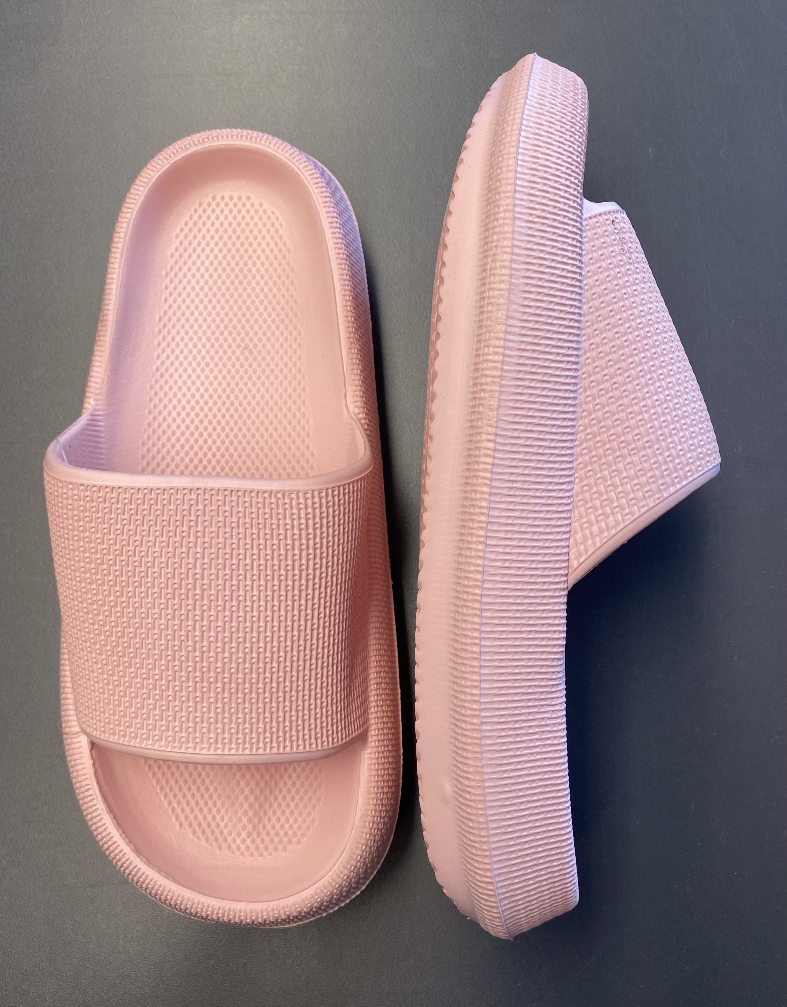 Dámské pohodlné růžové nazouváky - pantofle