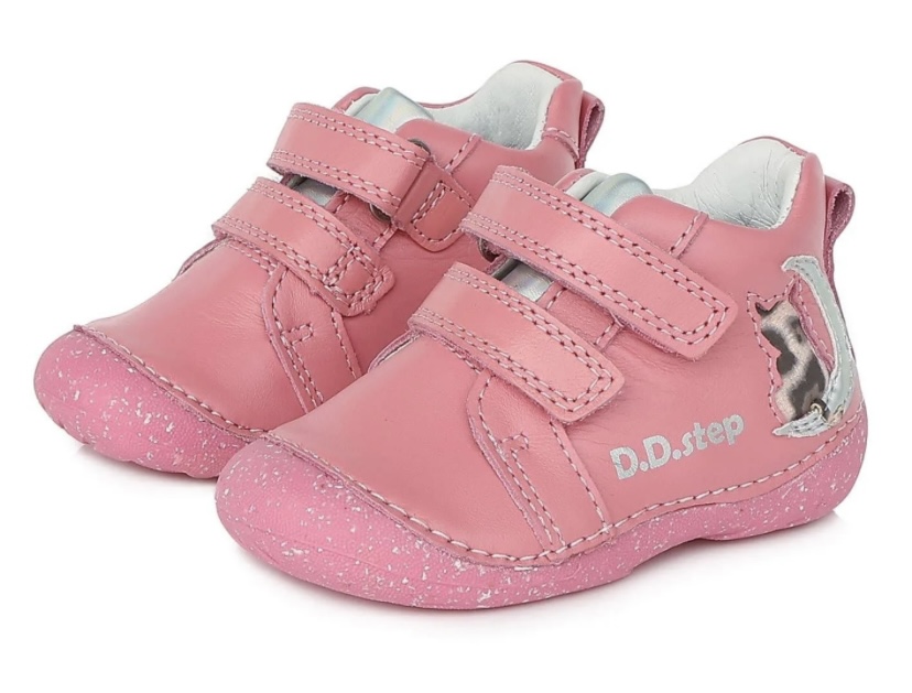 Dívčí růžové boty D.D.step S015-353A s kočičkou
