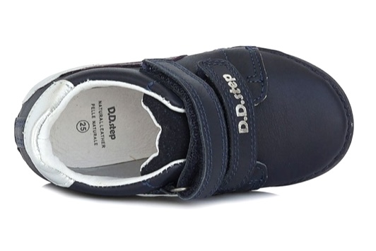 Dívčí kožené boty D.D.step S050-321B s duhou