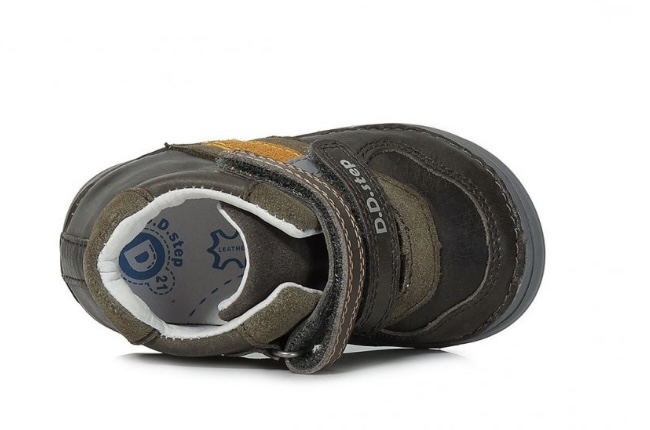 Kotníkové zelené kožené boty D.D.step S071-325A