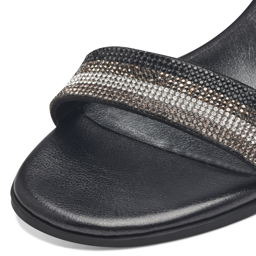 Černé sandálky na podpatku MARCO TOZZI 28301