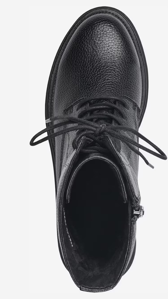 Dámská černá obuv na zavazování Marco Tozzi 25212