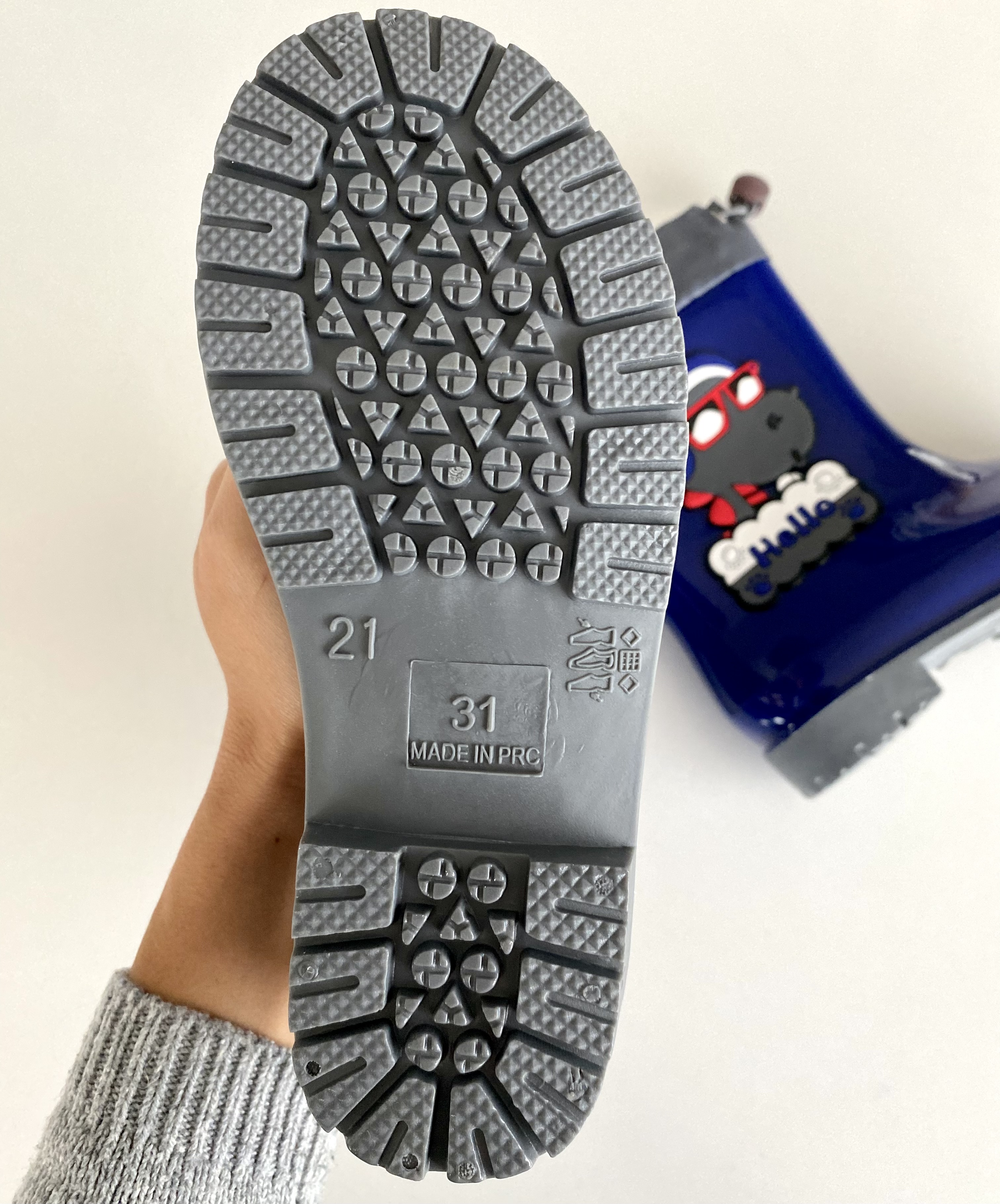 Modré holínky - gumáky s s veselým motivem