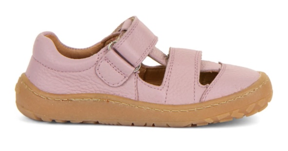 Růžové kožené barefoot sandály Froddo G3150266