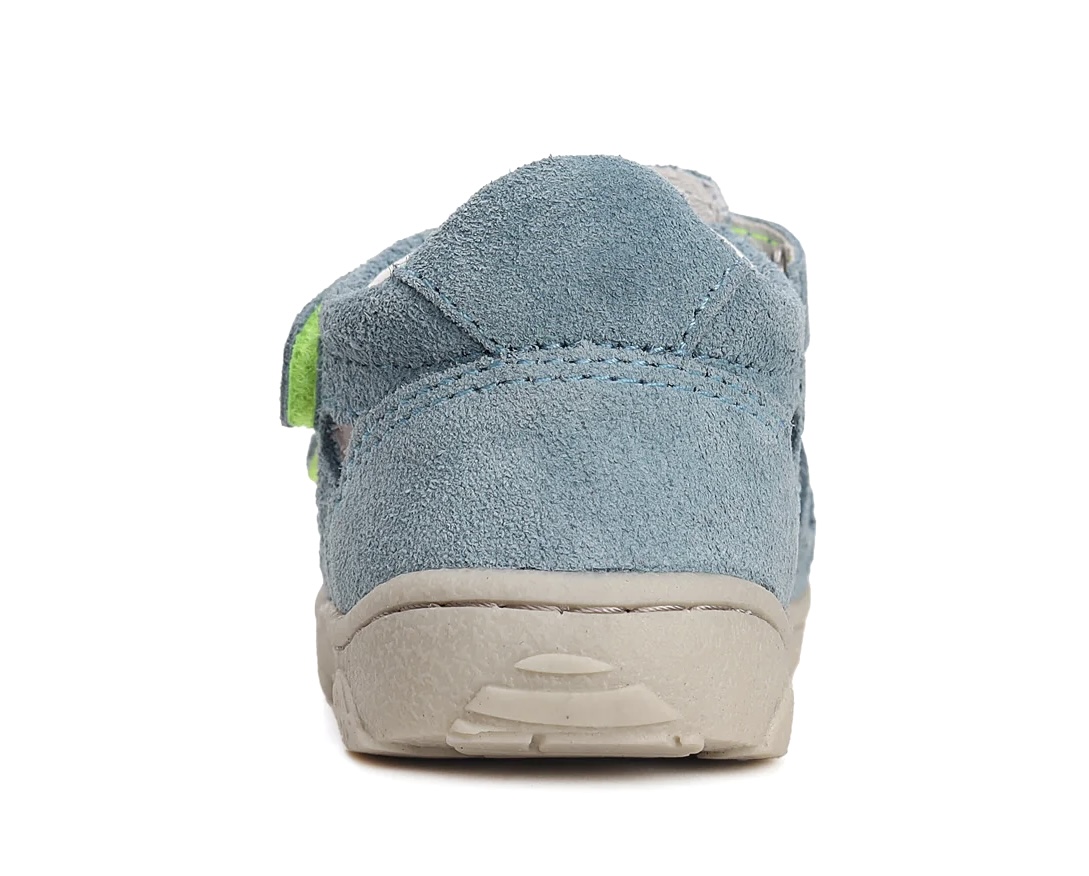 Modré kožené barefoot sandálky D.D.step G077-41565A