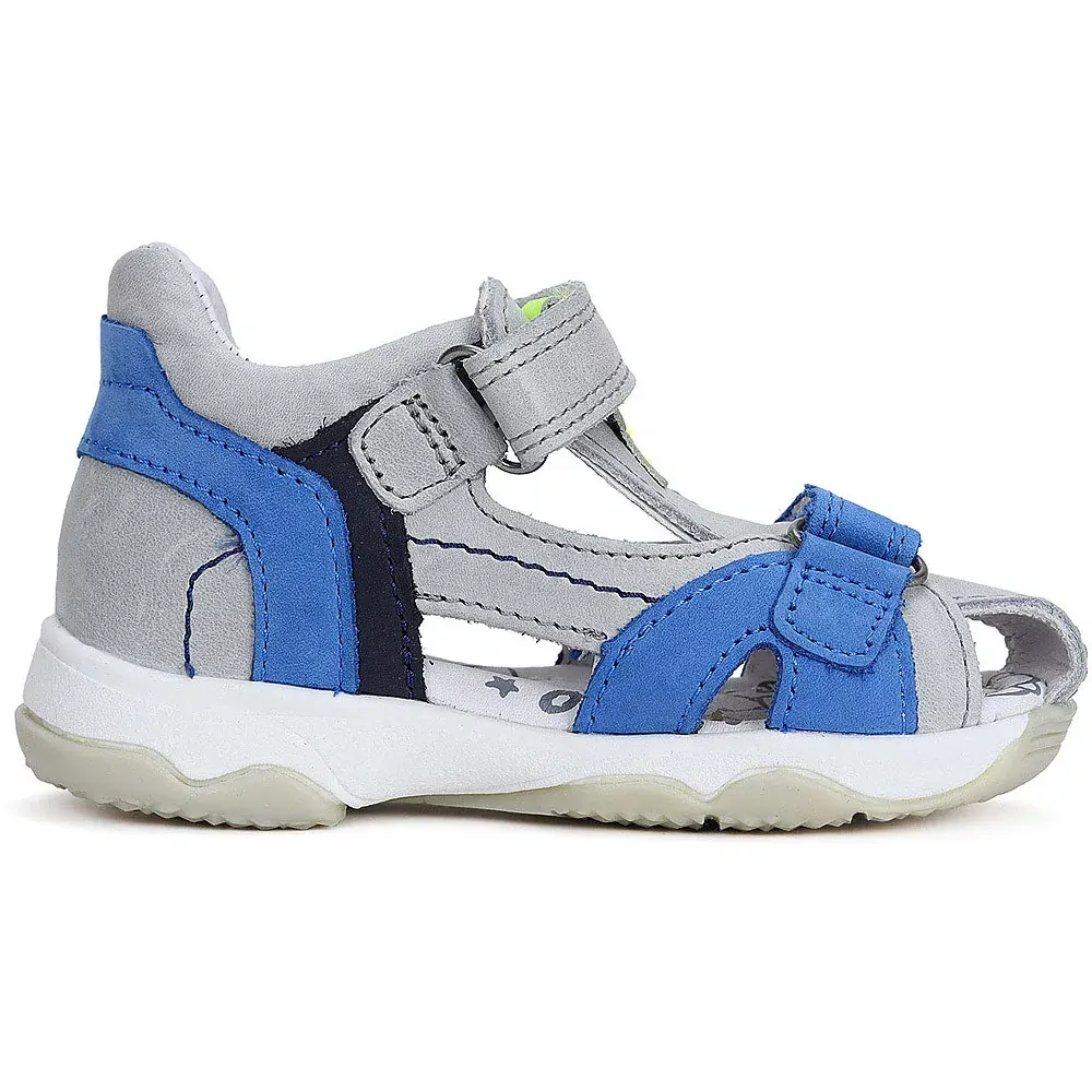 Šedé kožené sandálky D.D.step G064-41451B