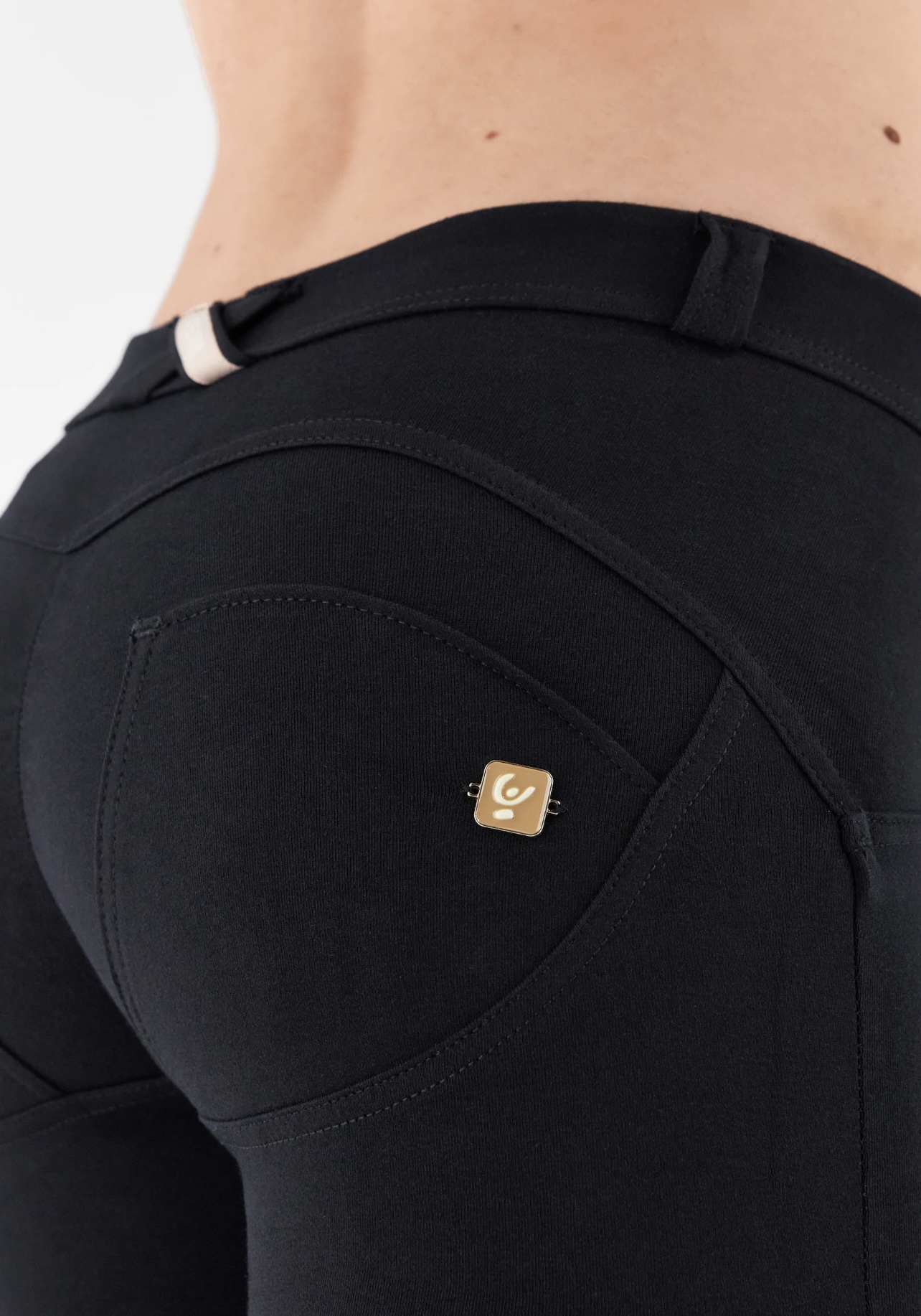 Freddy WR.UP černé kalhoty skinny, normální pas