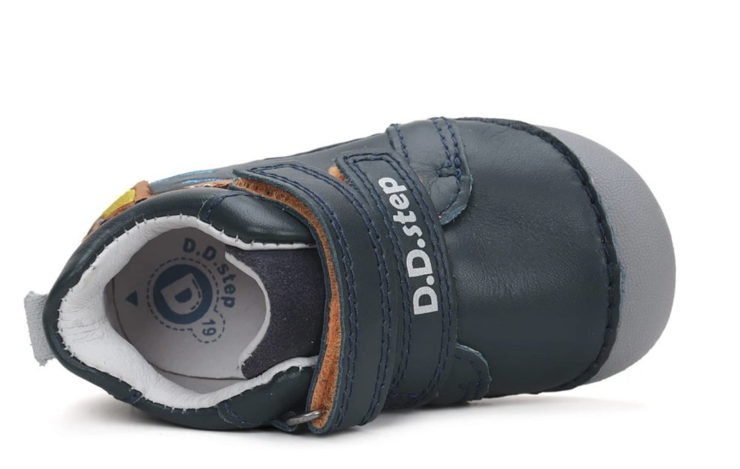 Modrá kožená obuv D.D.step S015-42325B