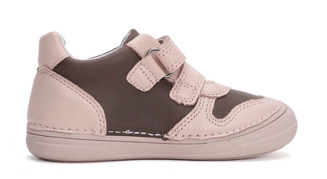 Dívčí růžové kožené boty D.D.step S078-42905B