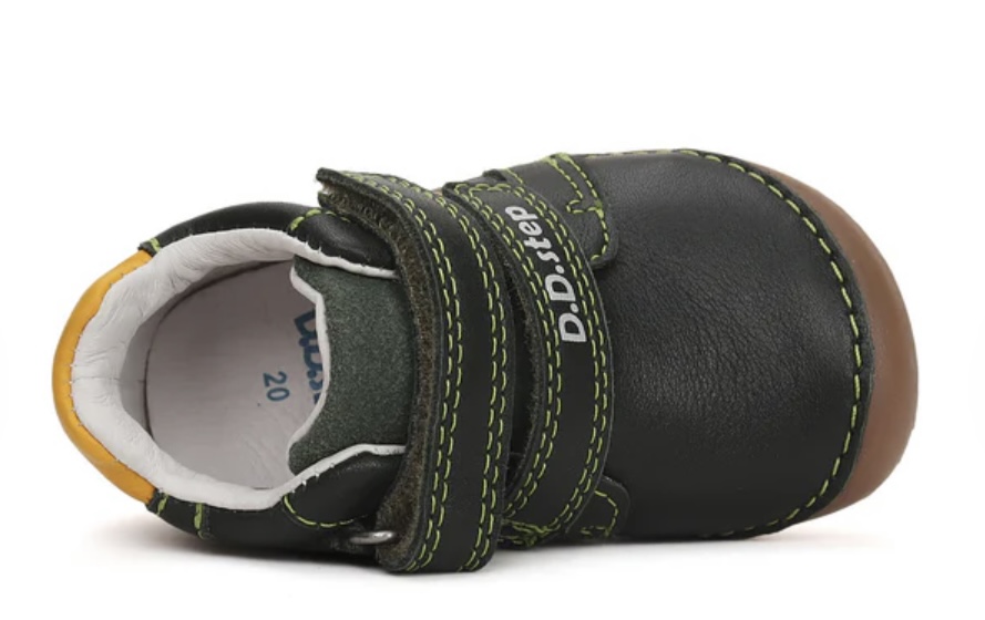 Chlapecká kožená barefoot obuv D.D.step S070-42393A s autem