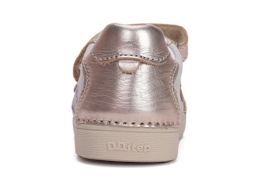  Zlatá kožená blikací obuv D.D.step S068-51865B