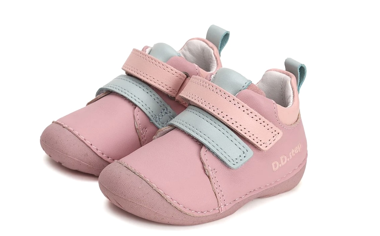 Růžové kožené boty D.D.step S015-41509E