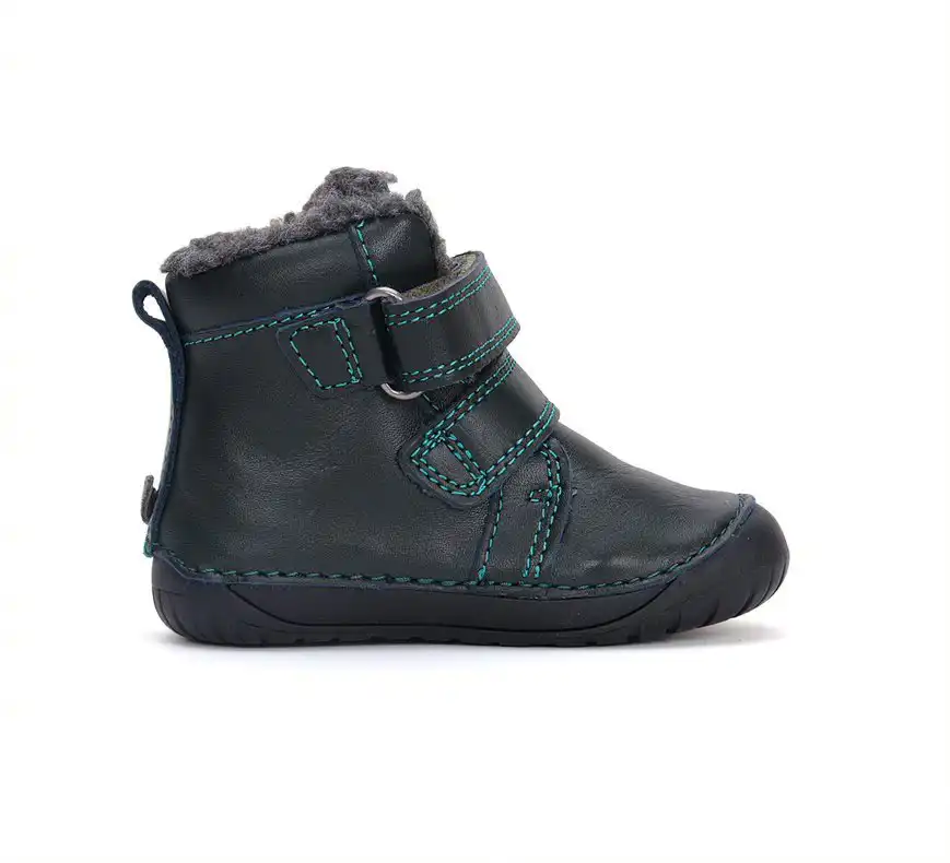Zelené zimní boty barefoot D.D.step W070-42838A