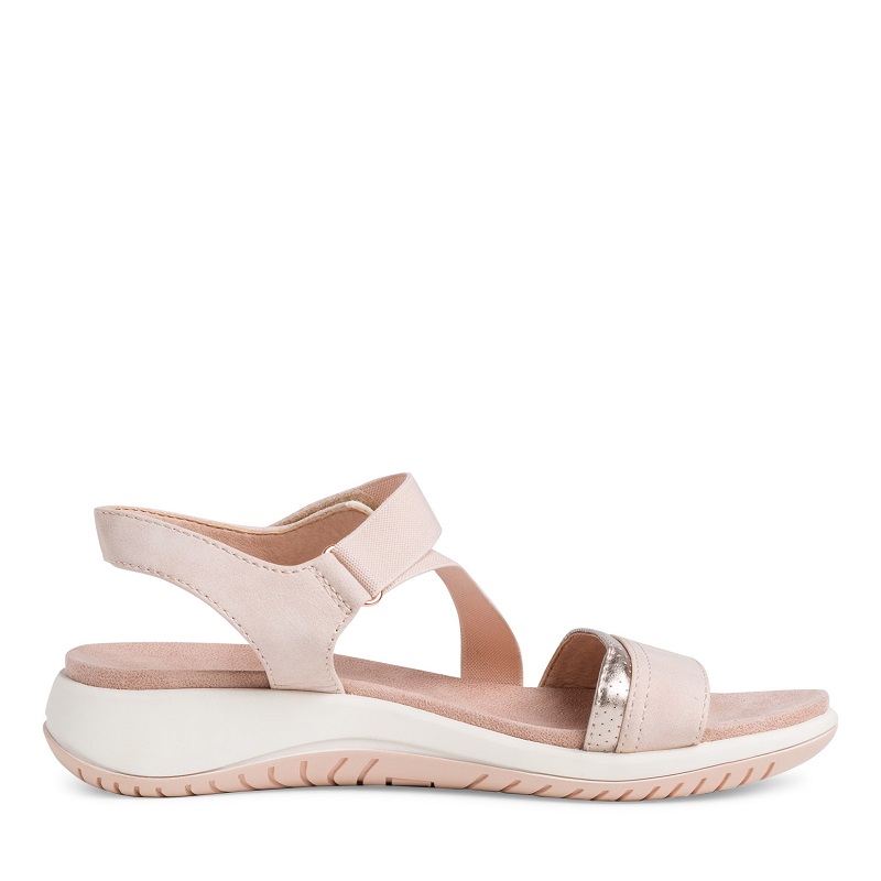 Pohodlné růžové sandály Tamaris 28389