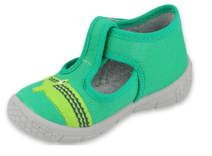 Učící bačkůrky - přezůvky BEFADO 631P022 s krokodýlem