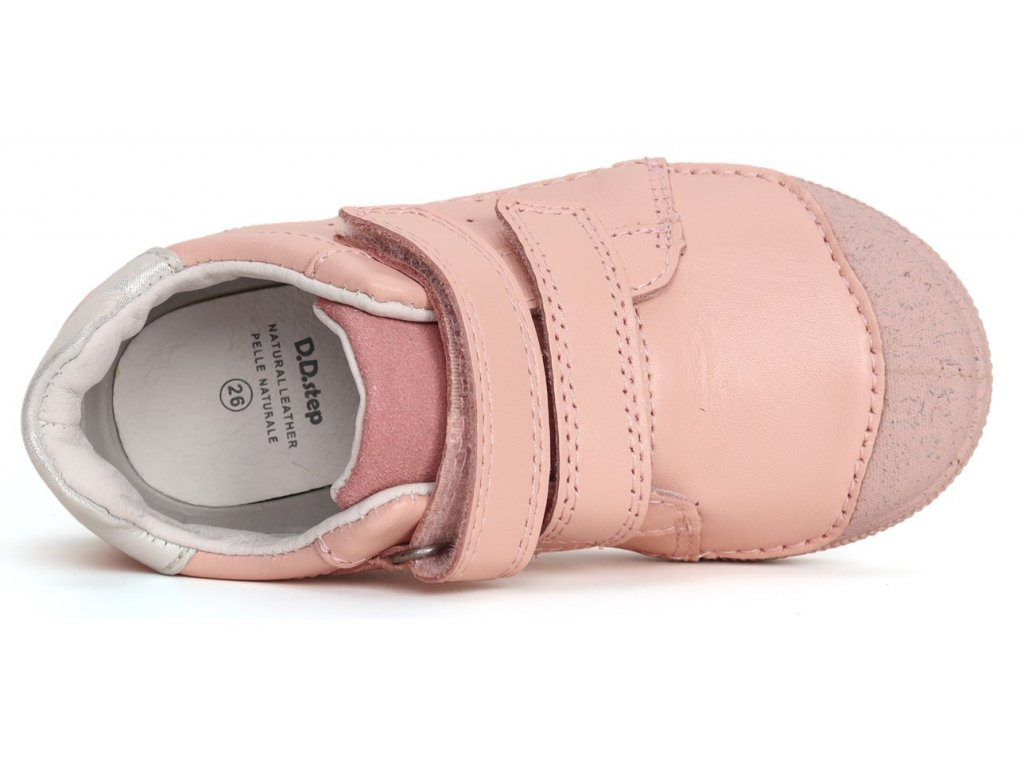 Růžová kožená obuv D.D.step S049-41158D
