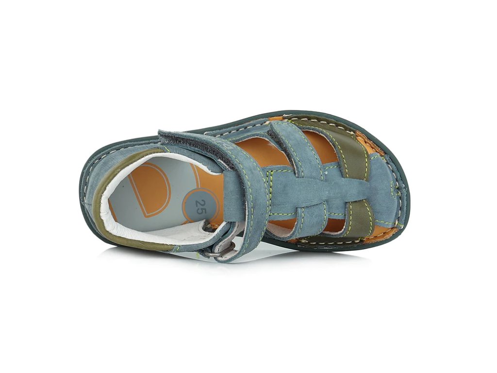 Modré barefoot sandálky D.D.step G076-382C