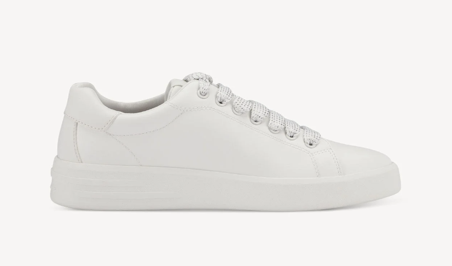 Bílé dámské kožené tenisky  - sneakersy Tamaris 23850