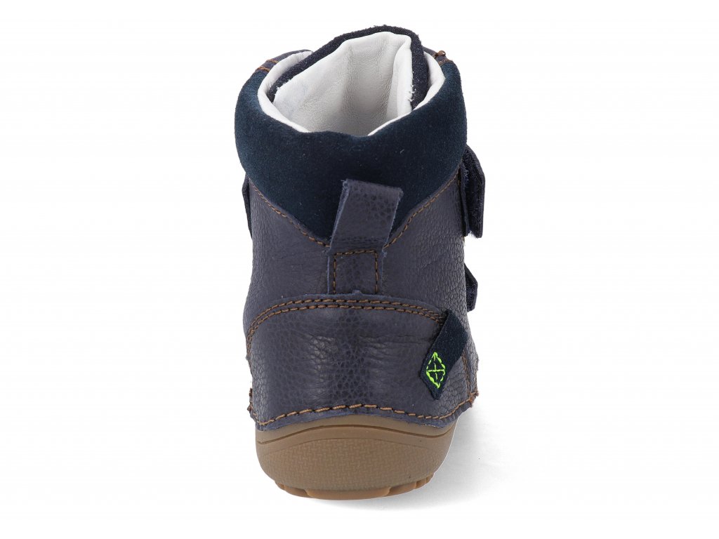 Chlapecká barefoot kotníková kožená obuv D.D.step A063-363