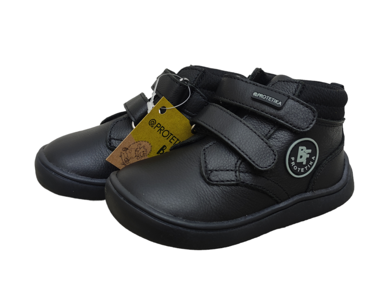 Černé kožené barefoot boty PROTETIKA TENDO NERO