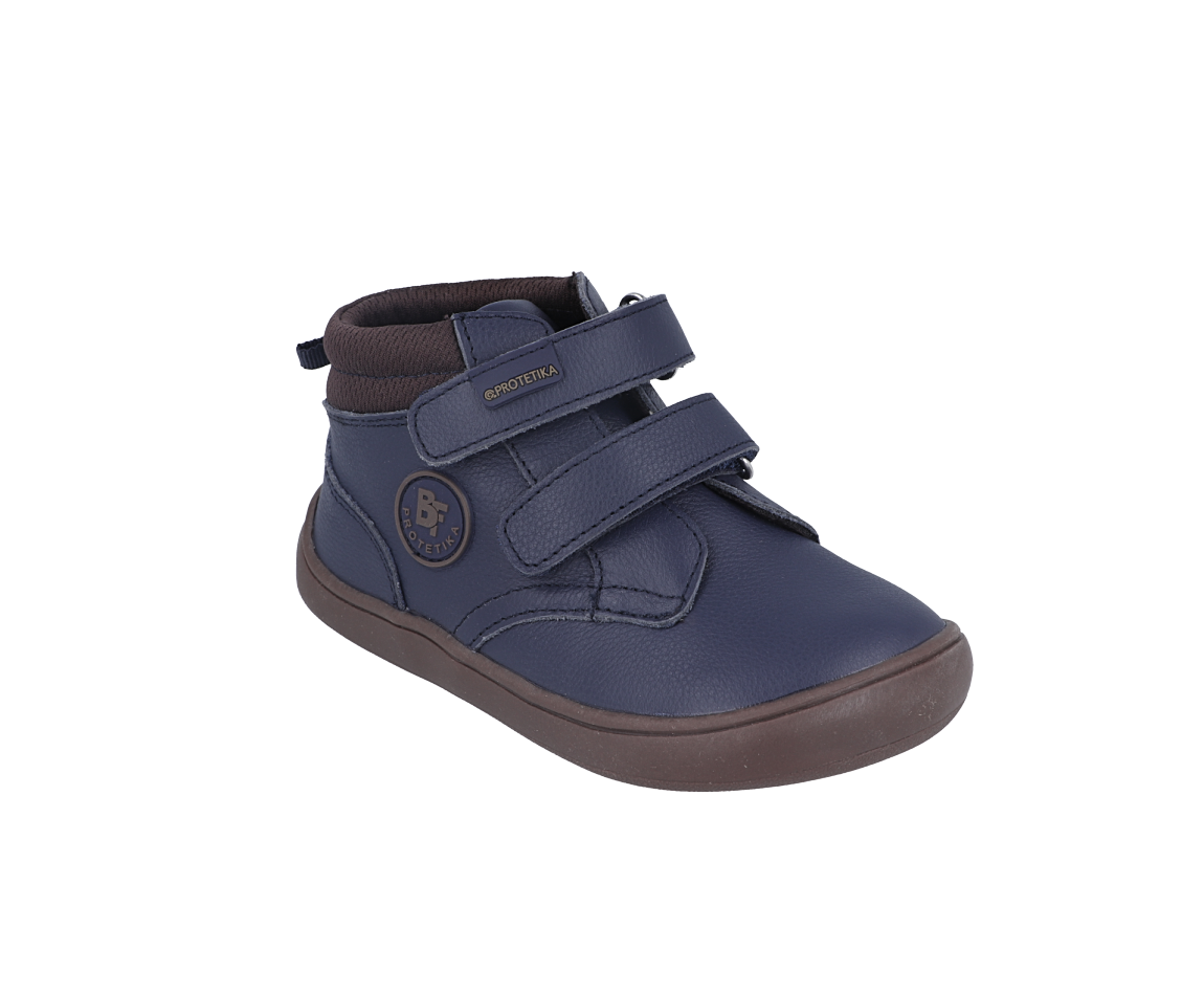 Modré kožené barefoot boty PROTETIKA TENDO BROWN