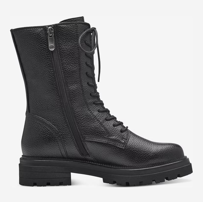 Dámská černá obuv na zavazování Marco Tozzi 25212