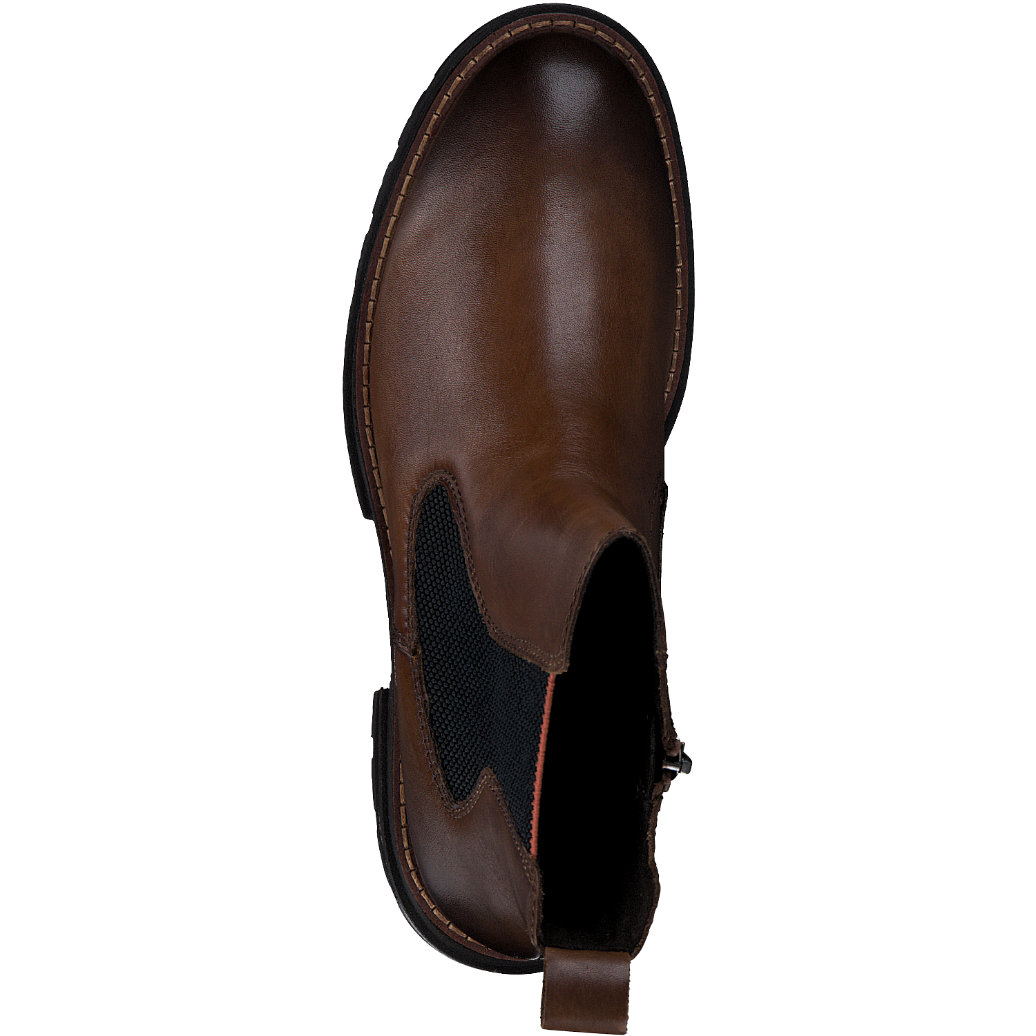 Hnědá zimní kožená obuv Marco Tozzi 25408