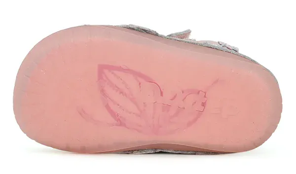 Dívčí kožená barefoot obuv D.D.step S070-41484