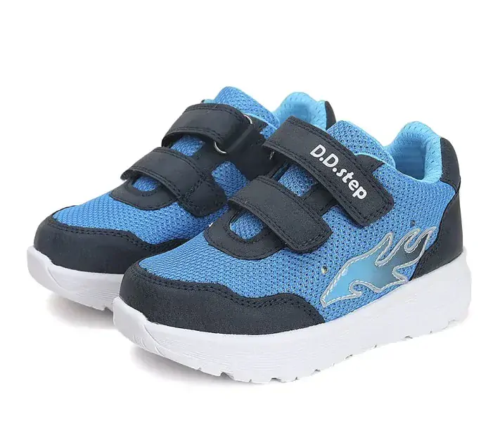 Modré lehké blikací tenisky D.D.step F083-41304B