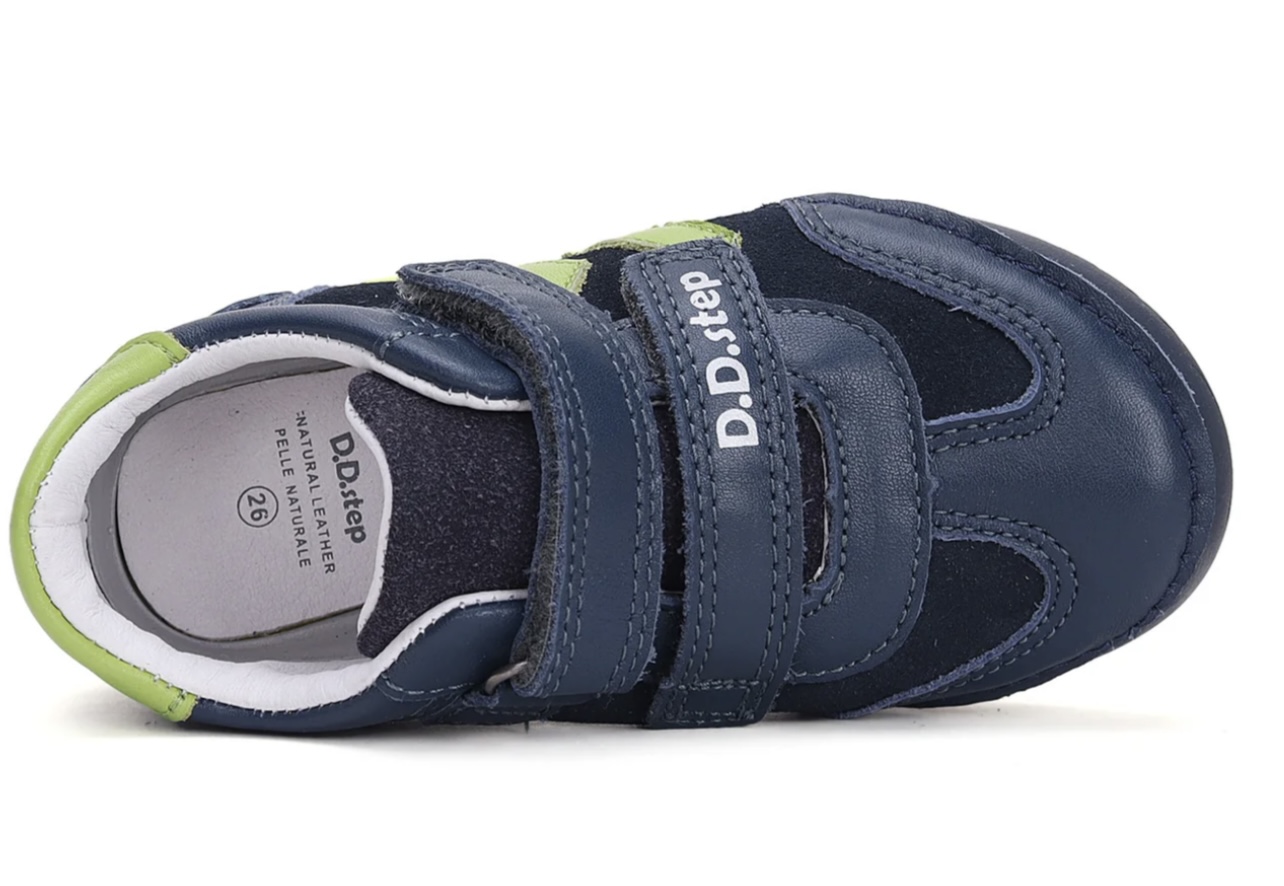 Chlapecká modrá Kožená obuv D.D.step S050-42180B