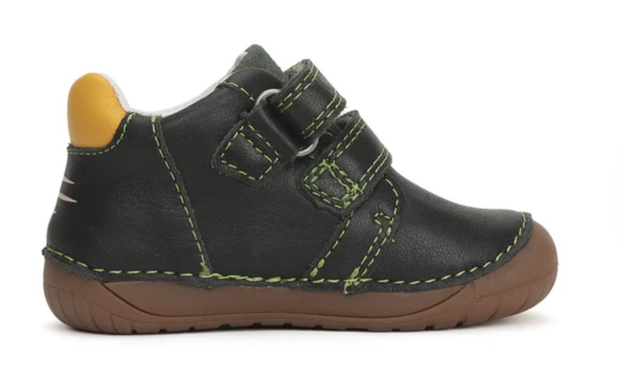 Chlapecká kožená barefoot obuv D.D.step S070-42393A s autem