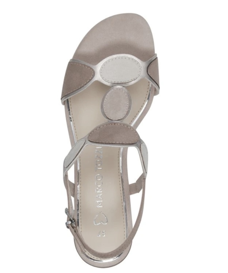 Pohodlné sandály na podpatku MARCO TOZZI 28230