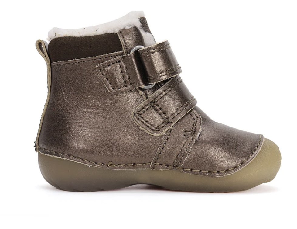 Dívčí zimní kožená obuv D.D.step W015-42562A